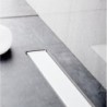 Odwodnienie prysznicowe Bravat Seamless White Glass Steel Drain 850mm białe