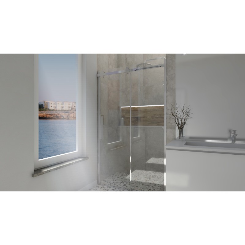 Drzwi prysznicowe Bravat OMEGA 100x200 chrom