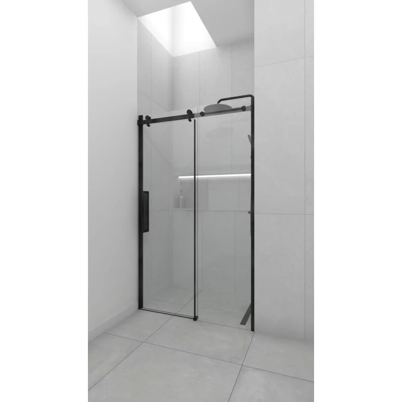 Drzwi prysznicowe Bravat OMEGA 100x200 czarne