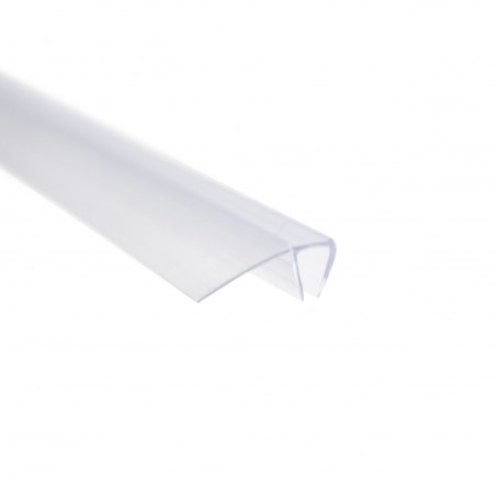 Uszczelka PVC z piórkiem 16 mm, grubość szyby 4&5 mm, 2 m długości, komplet 2 szt., 1