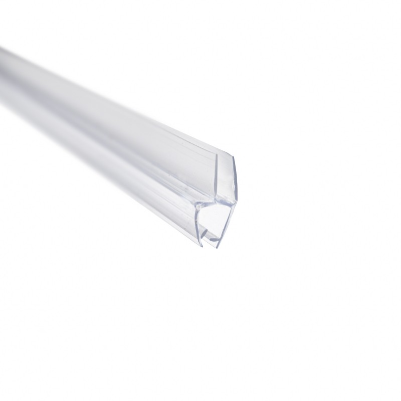 Uszczelka PVC okapnik podwójne pióro 15 mm, grubość szyby 6 mm, 2 m długości, komplet 2 szt., 6