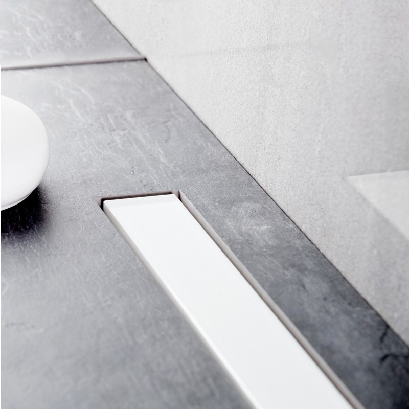 Odwodnienie prysznicowe Pestan Confluo Frameless Line White Glass 750mm białe