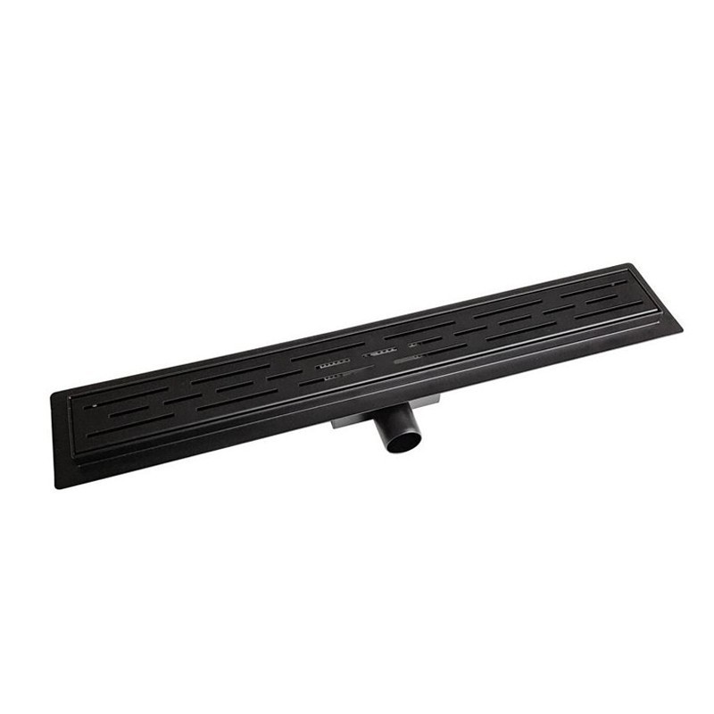 Odwodnienie prysznicowe Bravat Black Matt Line Steel Drain 600mm czarne